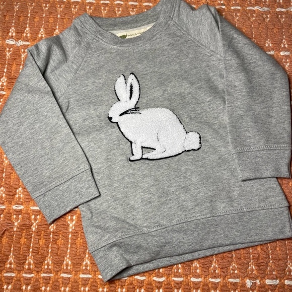 NWT. Rabbit Patch Fleece Sweatshirt - Picture 1 of 3